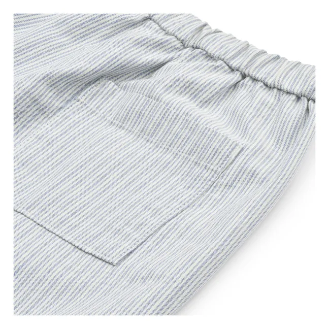Orlando Striped Trousers | Light blue
