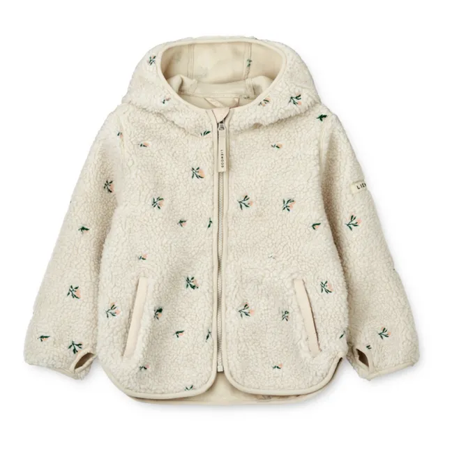 Mara Embroidered Fleece Jacket | Sand