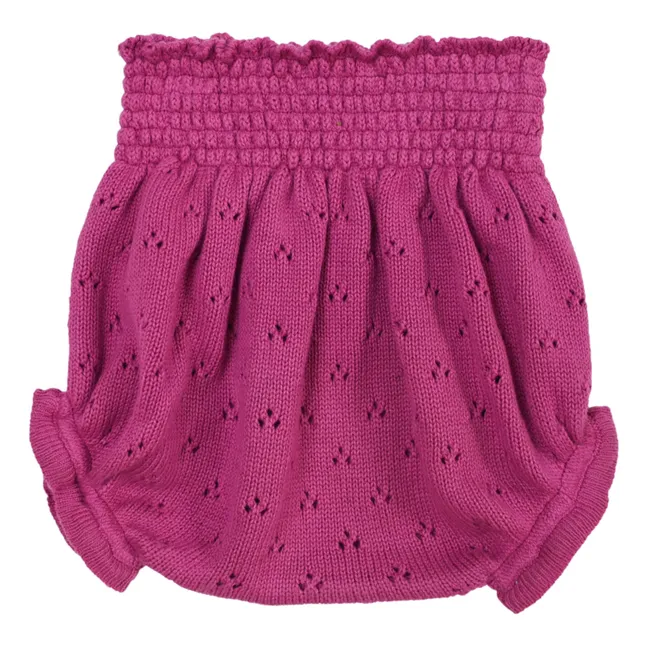 Bloomer Cesar Pointelle Coton Bio | Rose fuschia