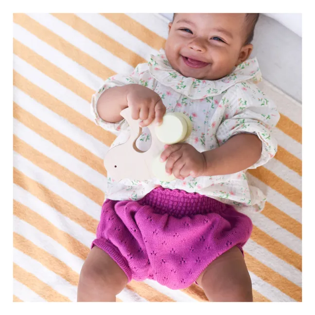 Bloomer Cesar Pointelle Coton Bio | Rose fuschia
