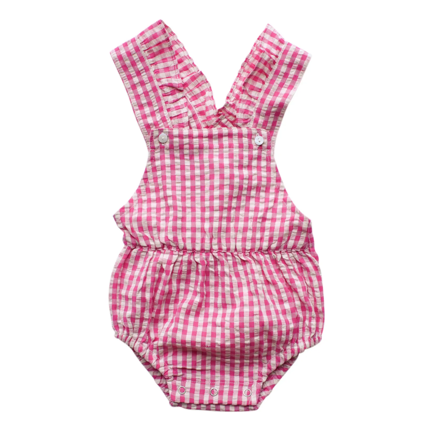 Lililotte Fuchsia Suzanne Vichy Overalls