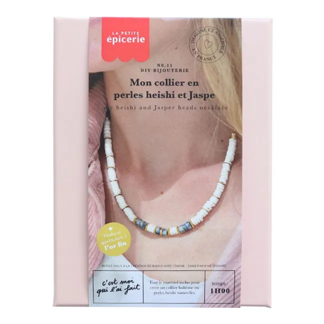DIY My Heishi Pearl Necklace - Jasper
