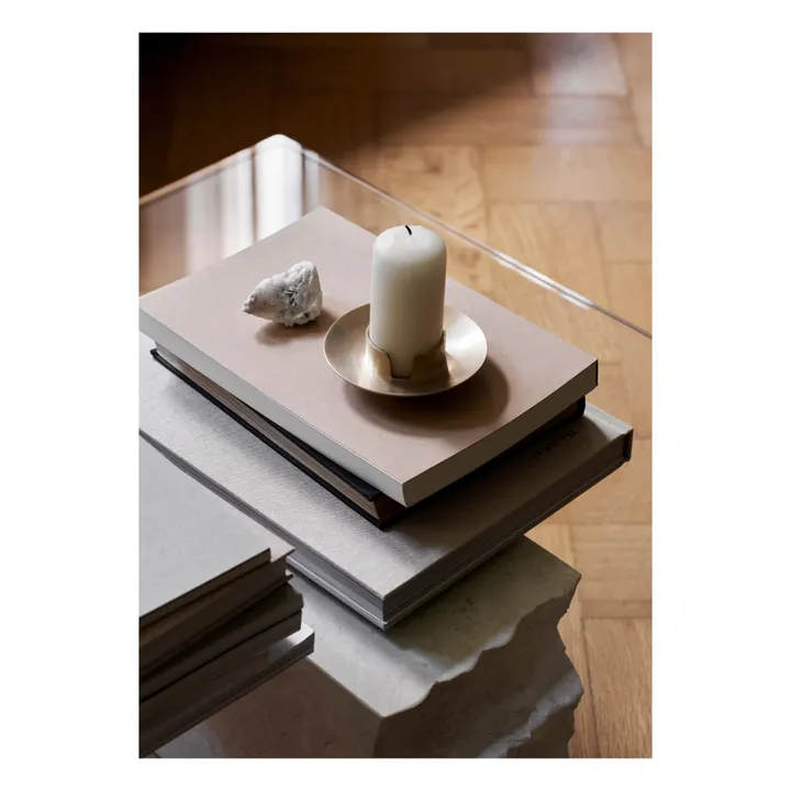 Bougeoir Block en laiton | Doré- Image produit n°1