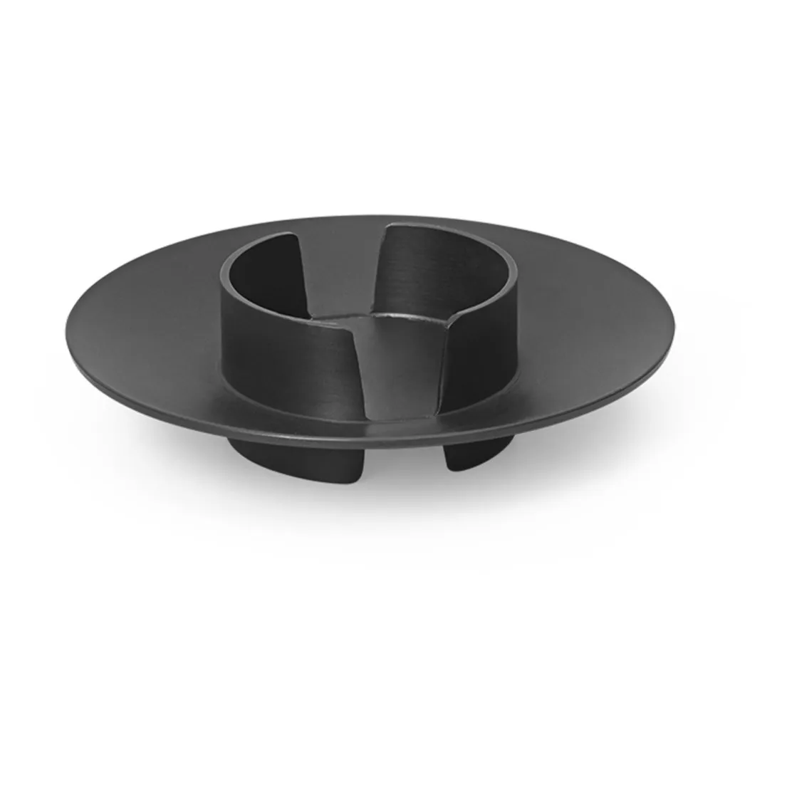 Ferm Living Black Block Candlestick In Brass