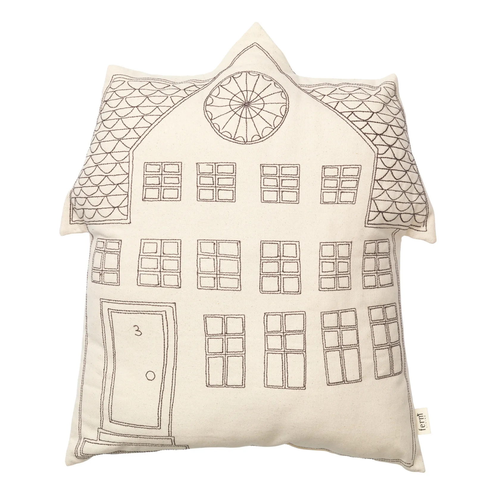 Ferm Living Kids Multicoloured Abode Windows Cushion