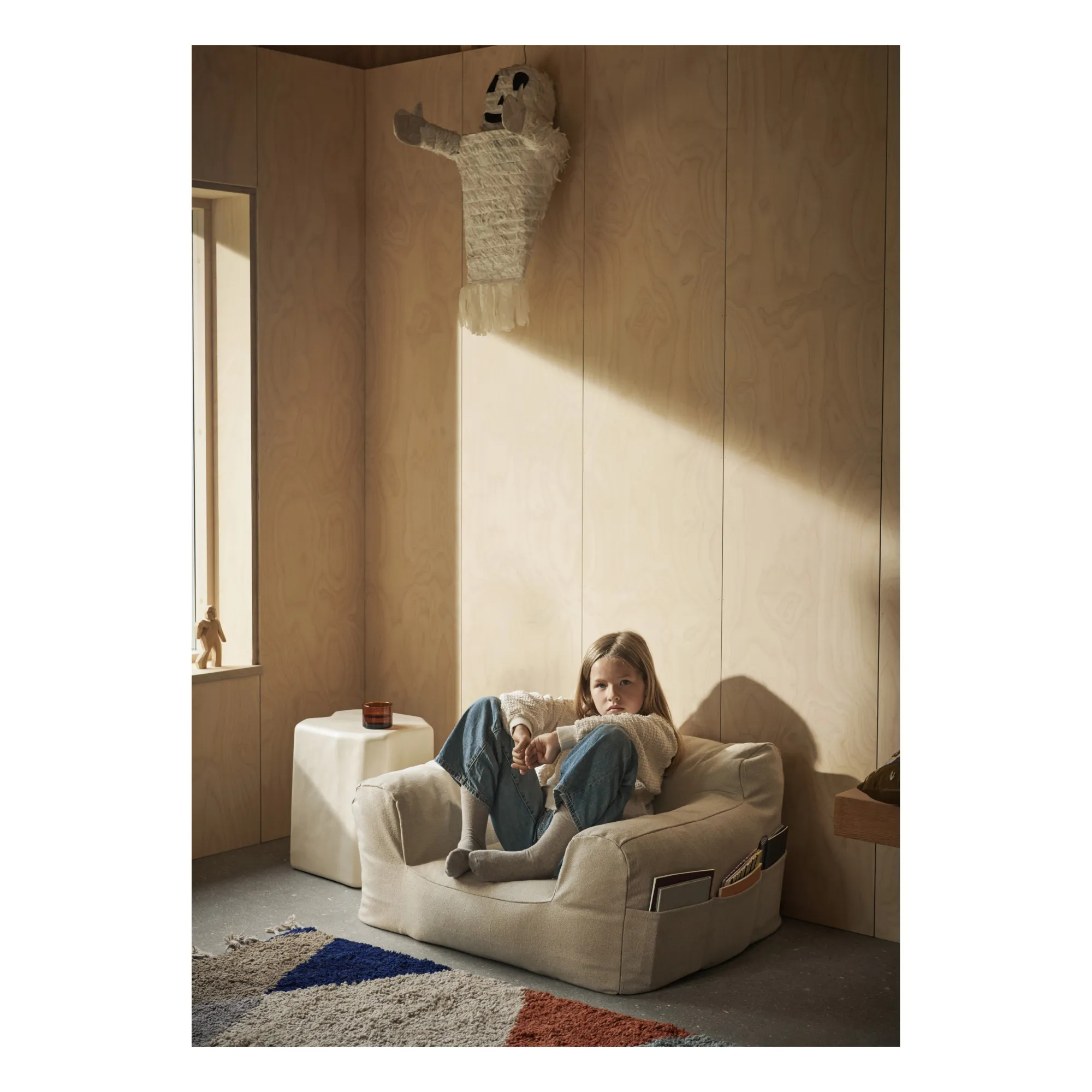 Pouf Billow | Blanc cassé- Image produit n°1