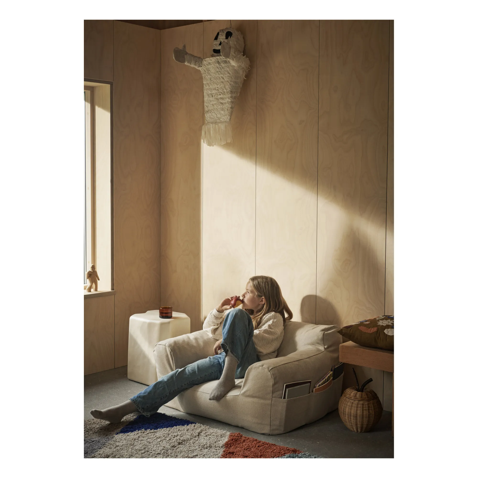 Pouf Billow | Blanc cassé- Image produit n°2