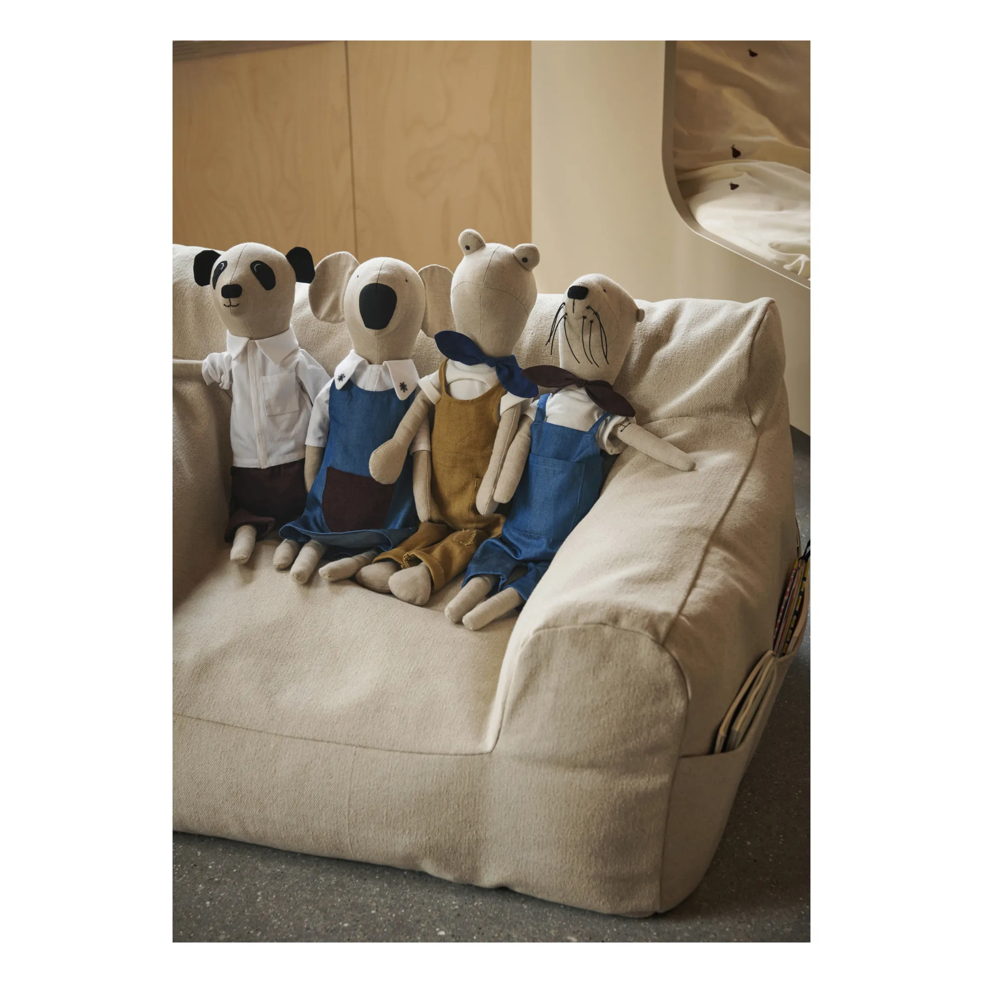 Pouf Billow | Blanc cassé- Image produit n°4