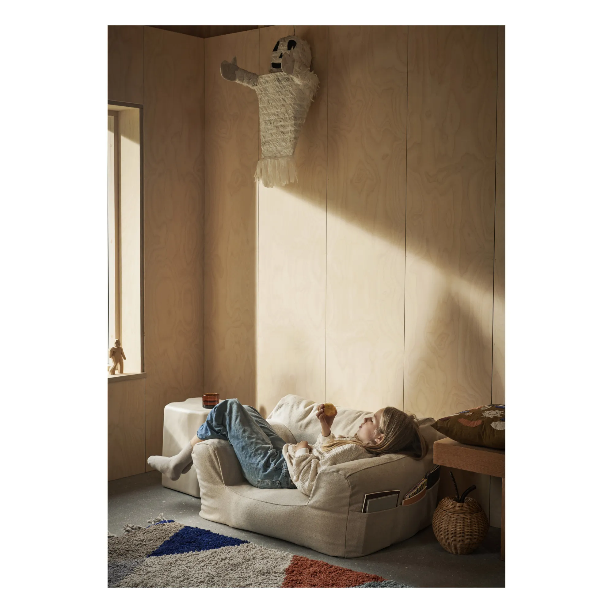 Pouf Billow | Blanc cassé- Image produit n°5