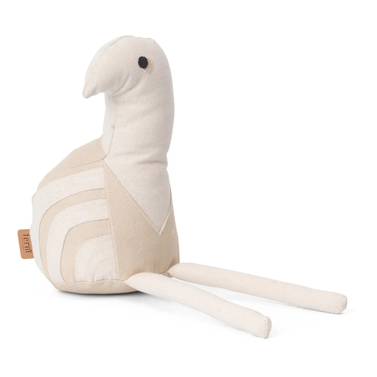 Ferm Living Kids Off White Birdy Soft Toy