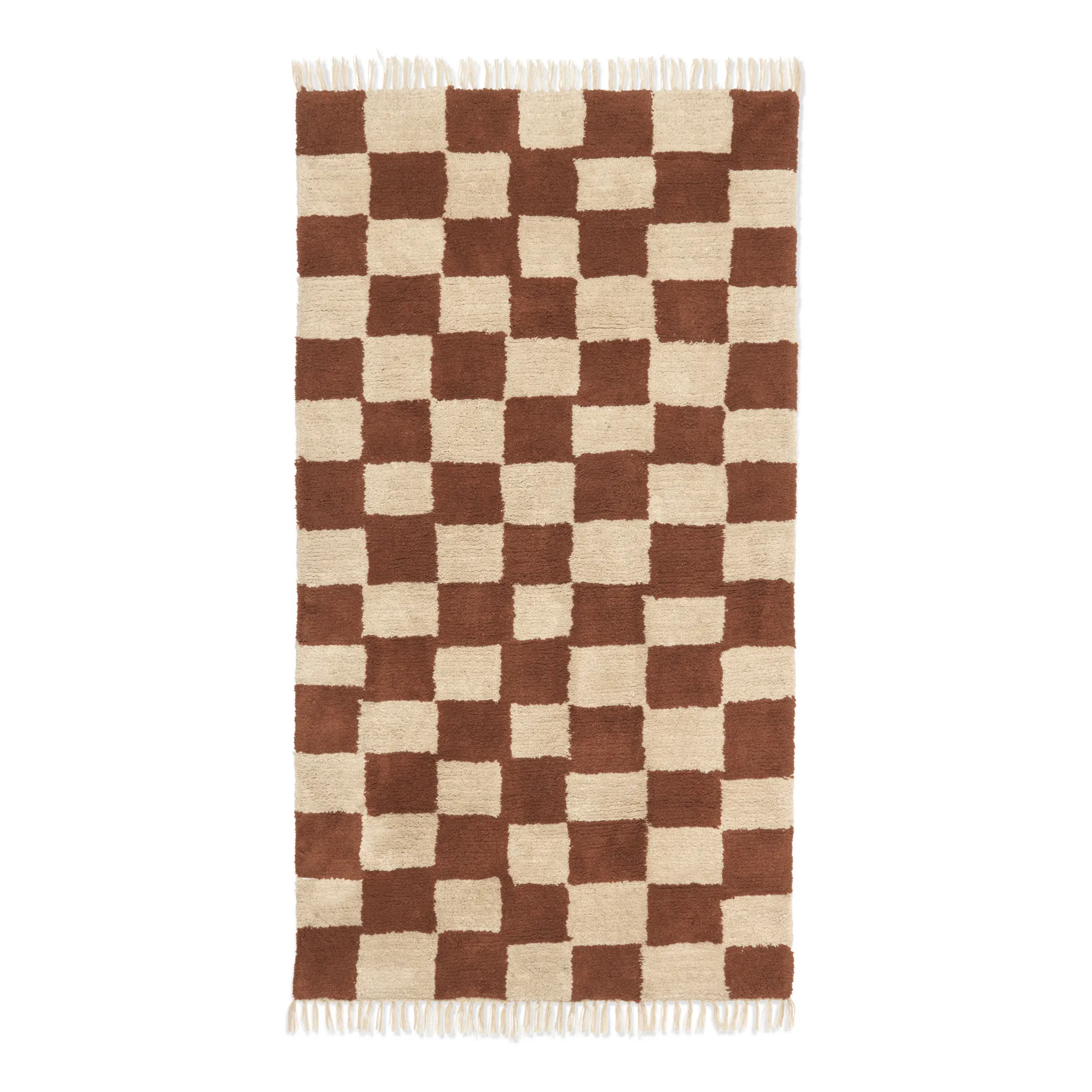 Ferm Living Kids Rust Mara Checkerboard Carpet