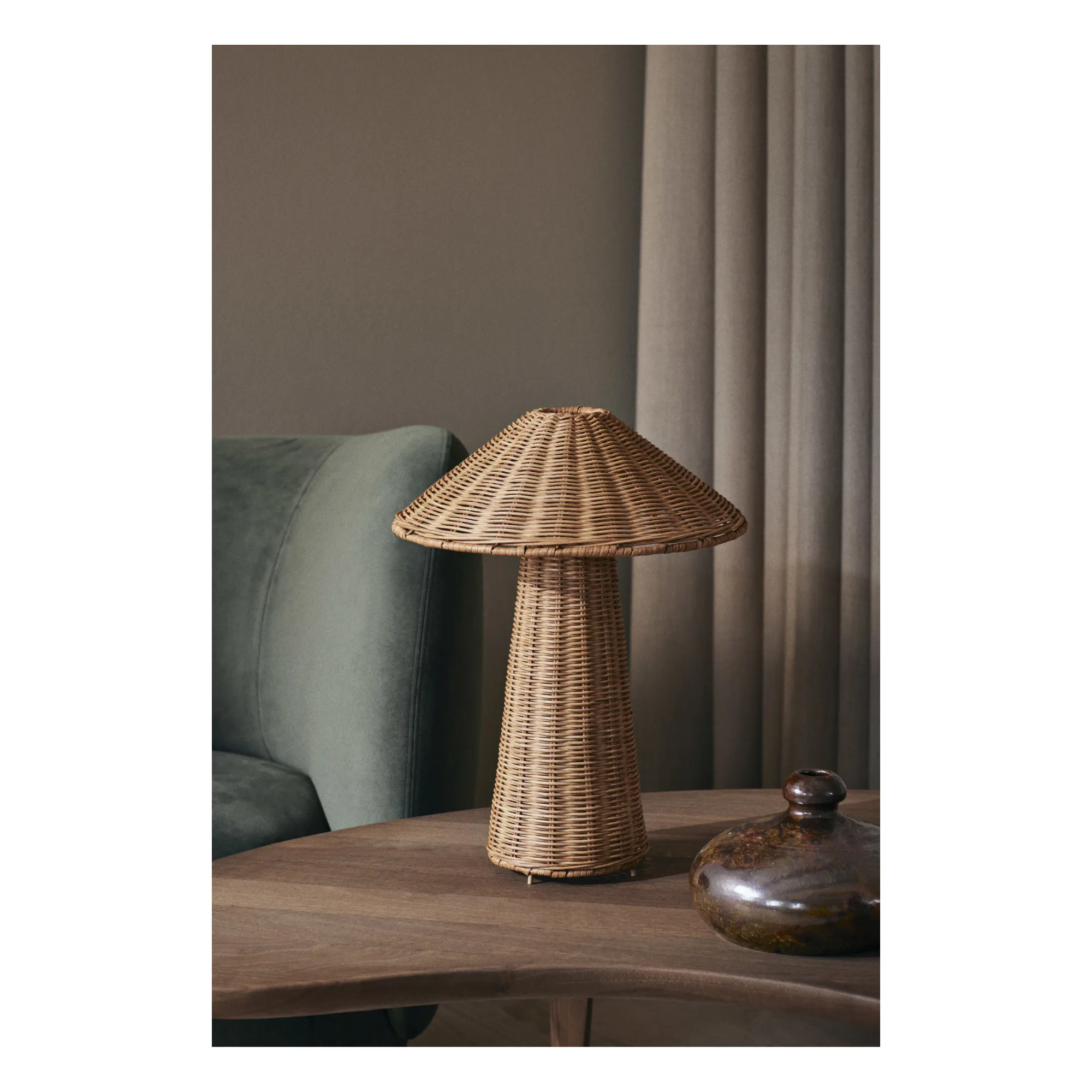Lampe en rotin Dou- Image produit n°1