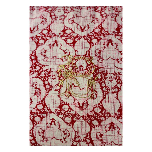 Embroidered Cushion Cover - Christmas collection  | Red
