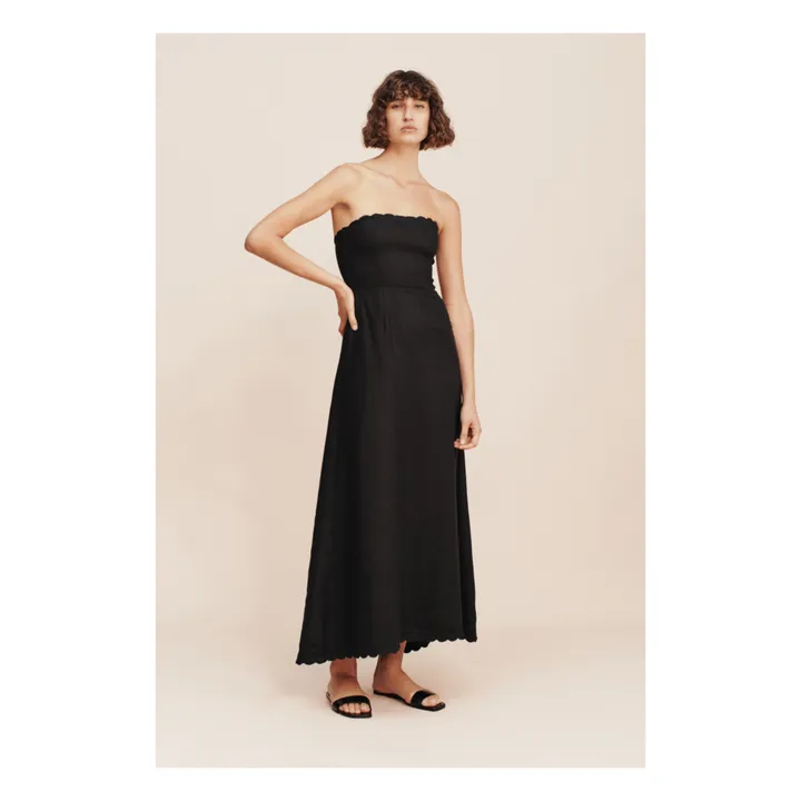 Kleid Zayla Leinen | Schwarz- Produktbild Nr. 3