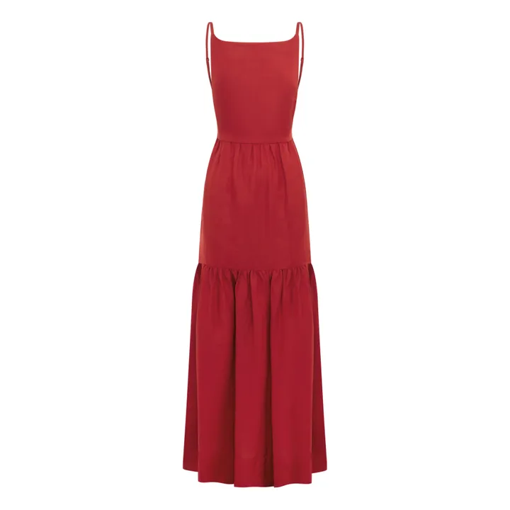 Vestido Elise Linen | Rojo- Imagen del producto n°0
