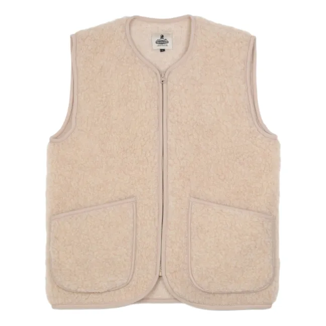 Pepitko Sleeveless Jacket | Beige