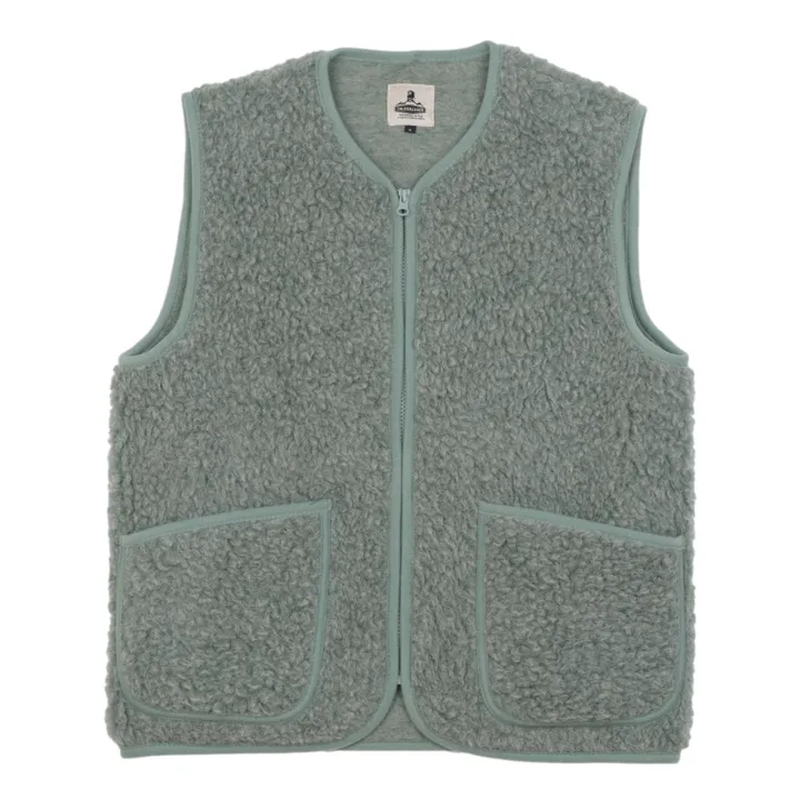 Pepitko Sleeveless Jacket | Verdigris- Product image n°0