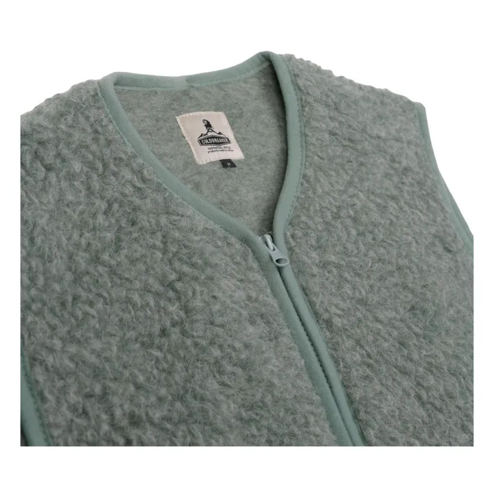 Pepitko Sleeveless Jacket | Verdigris- Product image n°1