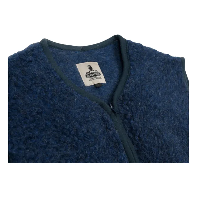 Pepitko Sleeveless Jacket | Navy blue