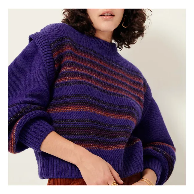 Holsson Wool Sweater | Purple