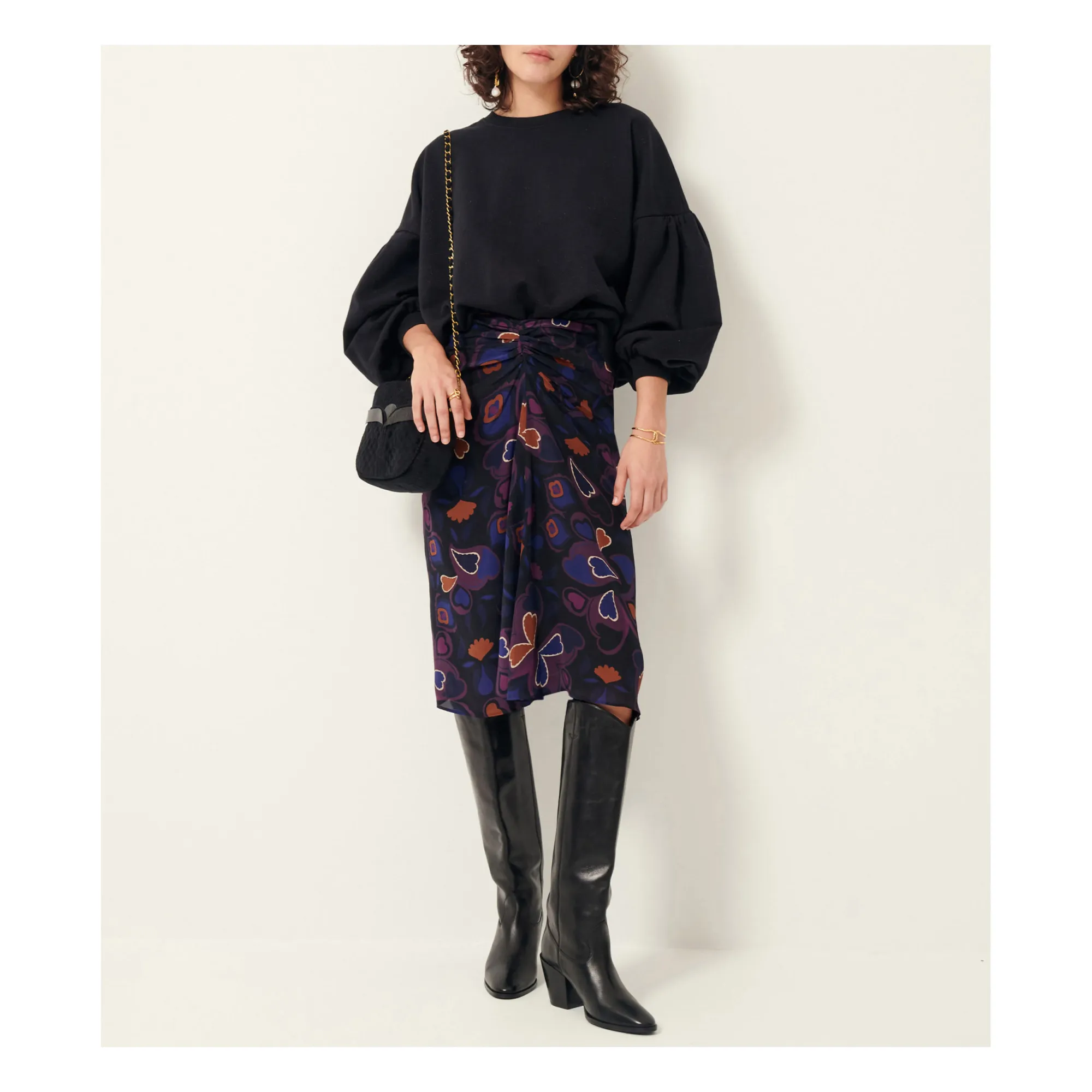 Sessùn Black Leezza Skirt