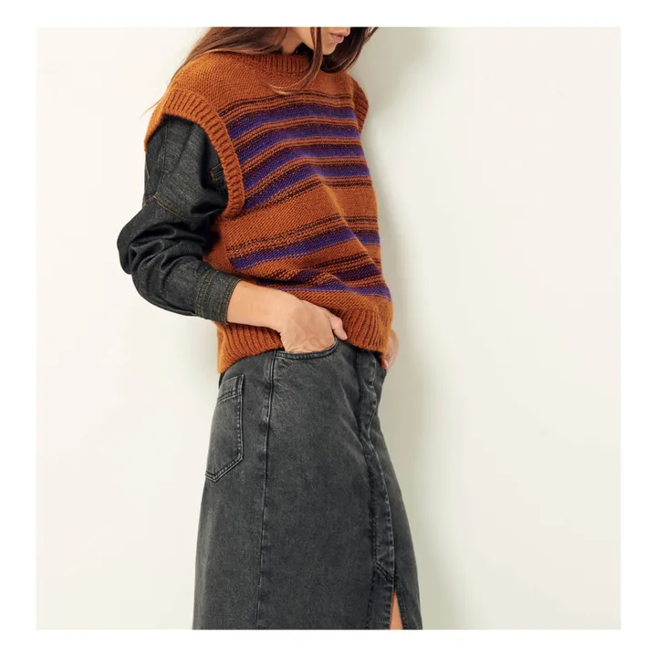 Maglione senza maniche in lana Opper | Rame- Immagine del prodotto n°1