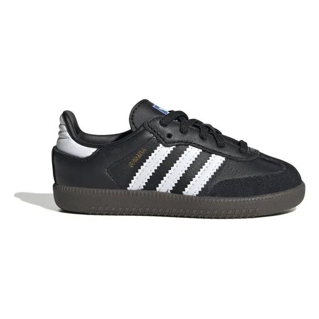 Samba Sneakers mit elastischen Schnürsenkeln | Schwarz