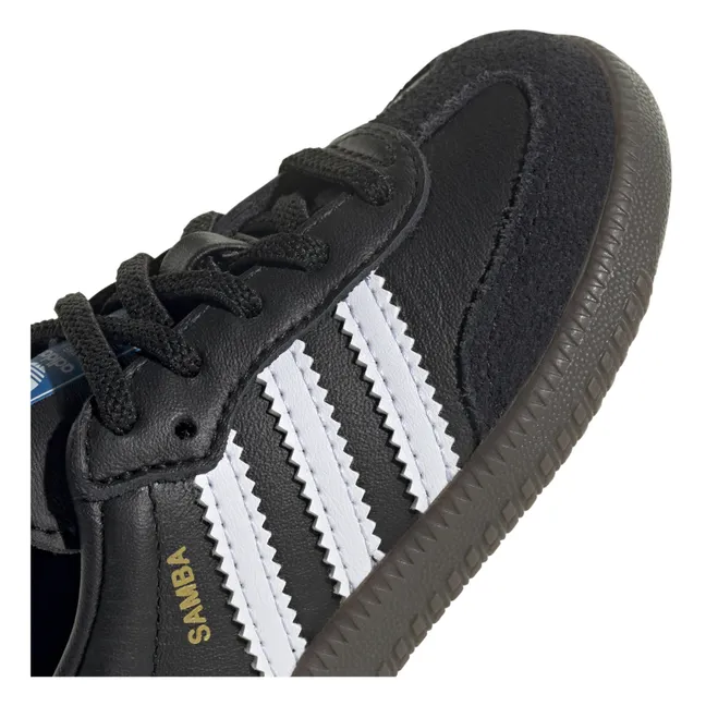 Samba Sneakers mit elastischen Schnürsenkeln | Schwarz