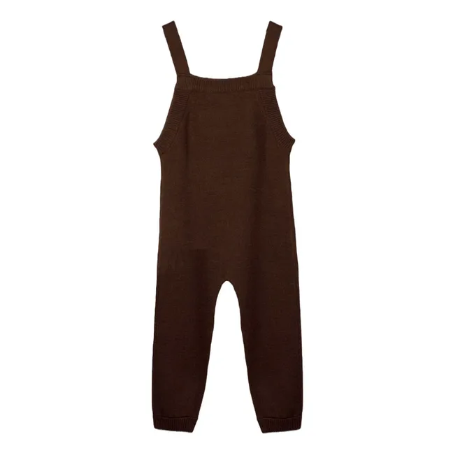 Benna knitted jumpsuit | Chocolate