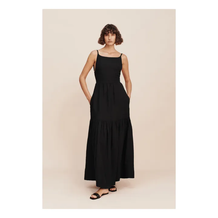 Posse - Elise Linen dress - Black | Smallable