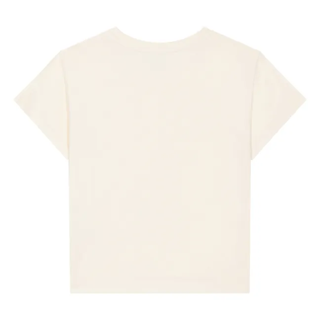 T-Shirt Mädchen Kurzarm Bio-Baumwolle | Sandfarben