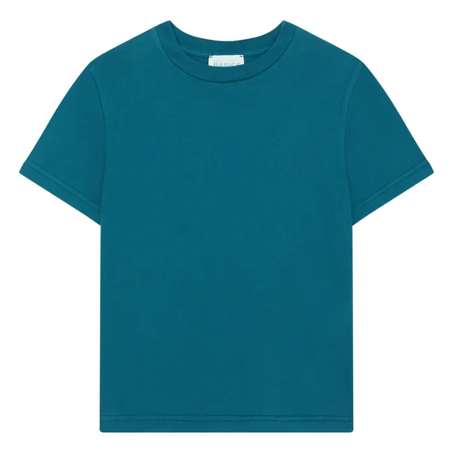 T-Shirt Jungen Kurzarm Bio-Baumwolle | Entengrün