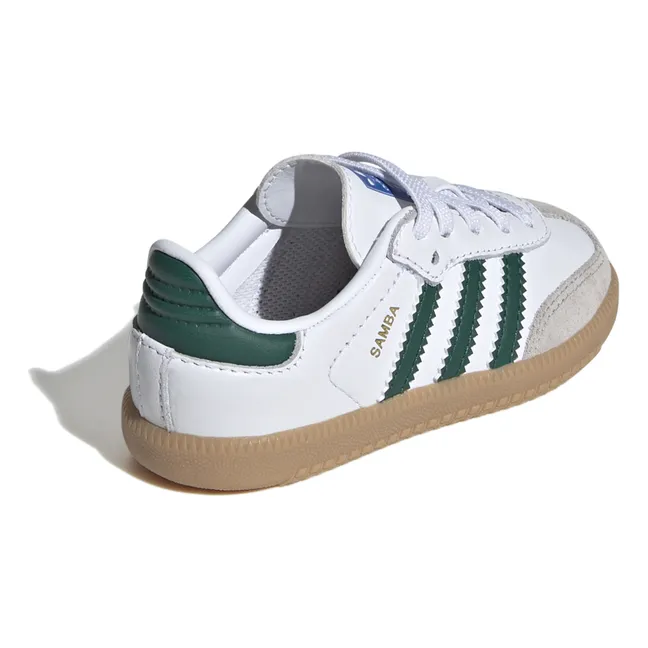 Sneakers Schnürsenkel mit Gummizug Samba Gummisohle | Grün