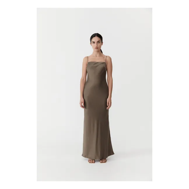 Low Back Dress | Khaki
