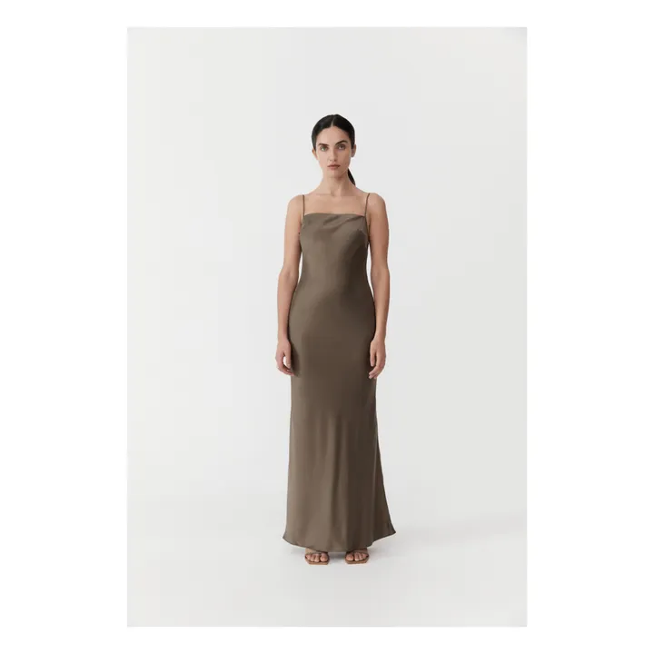 Robe Low Back | Vert kaki- Image produit n°0
