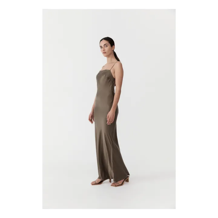 Robe Low Back | Vert kaki- Image produit n°1