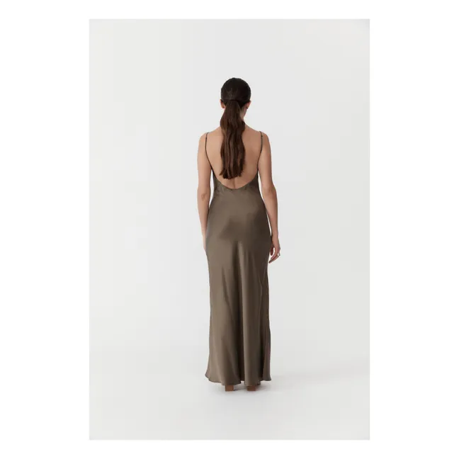 Low Back Dress | Khaki