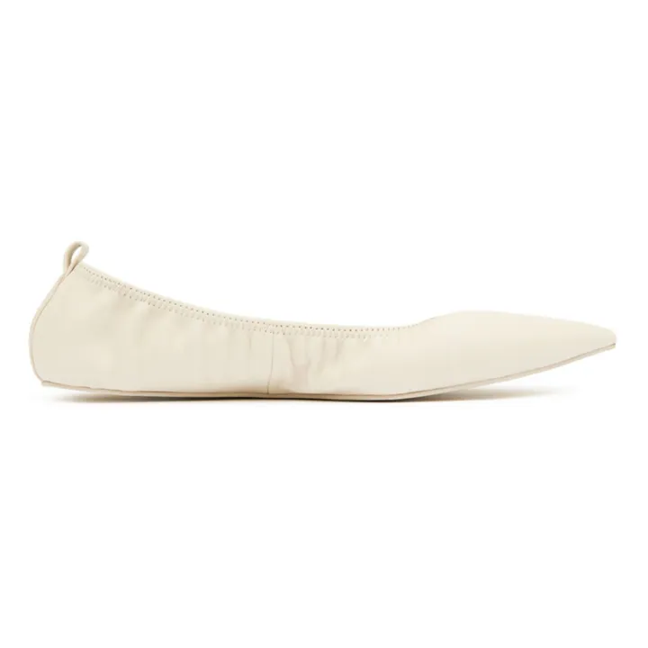Ballerines Cuir | Blanc- Image produit n°0