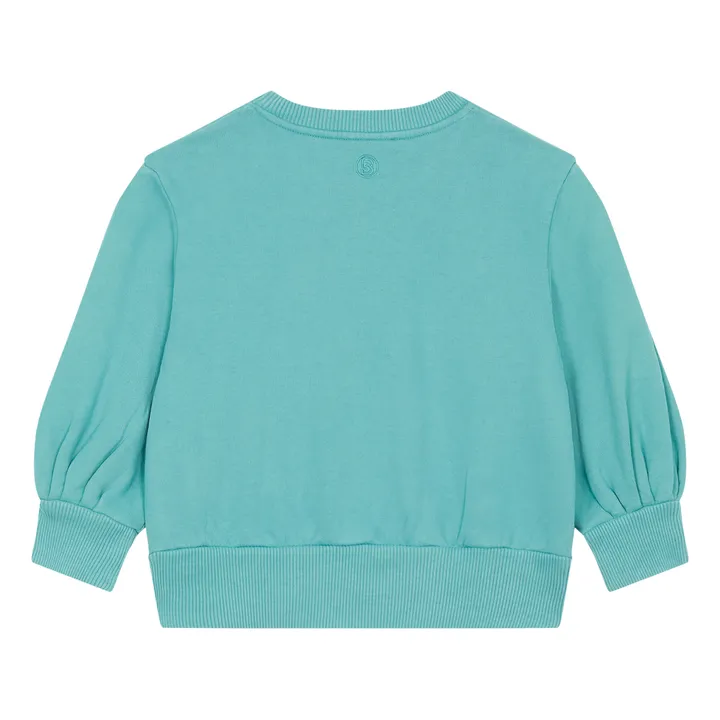 Boxy Organic Fleece Sweatshirt | Mint Green- Product image n°1