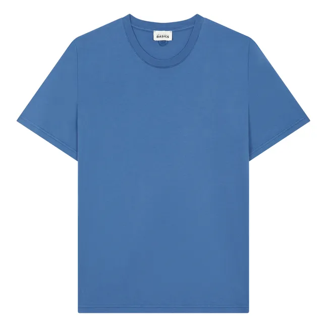 Maglietta a maniche corte in cotone biologico | Blu oltremare