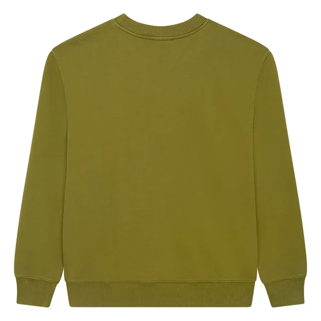 Organic Fleece Crewneck Sweatshirt | Khaki