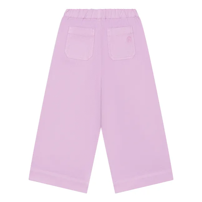 Pantalon Droit Fille Elastiqué à la Taille en Denim | Violine