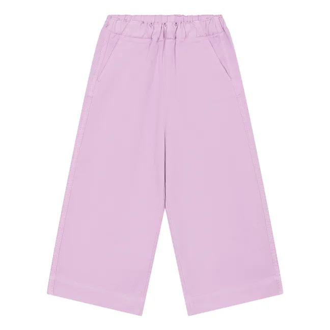 Pantalon Droit Fille Elastiqué à la Taille en Denim | Violine