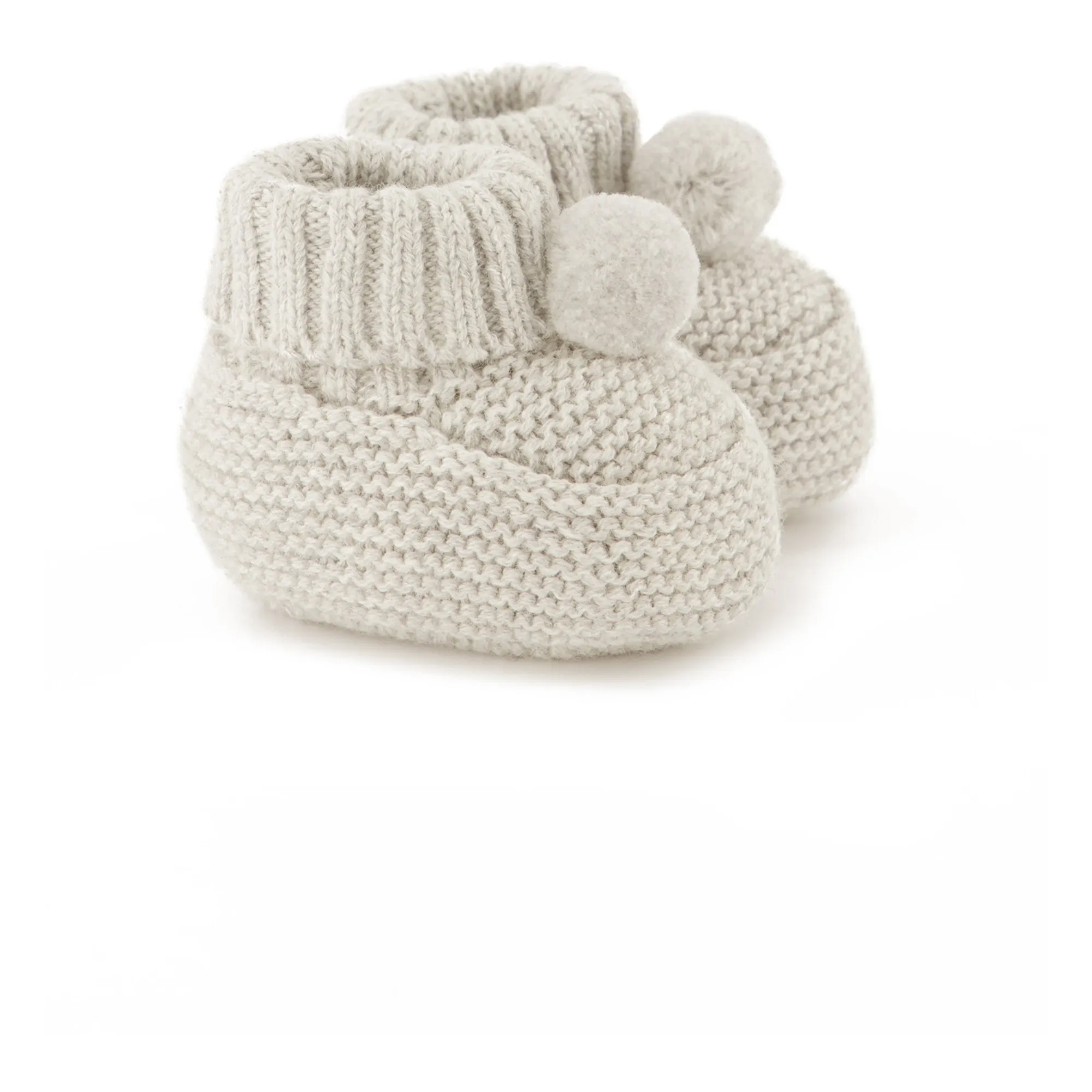 Tartine Et Chocolat Heather Grey Knitted Booties