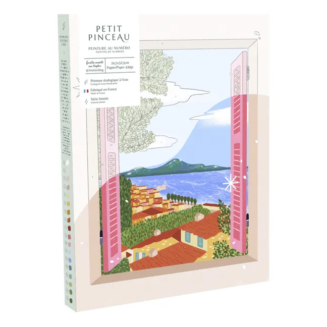 Kit de peinture au numéro - Fenêtre ouverte sur Naples