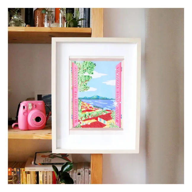 Kit de pintura numerado - Ventana abierta en Nápoles