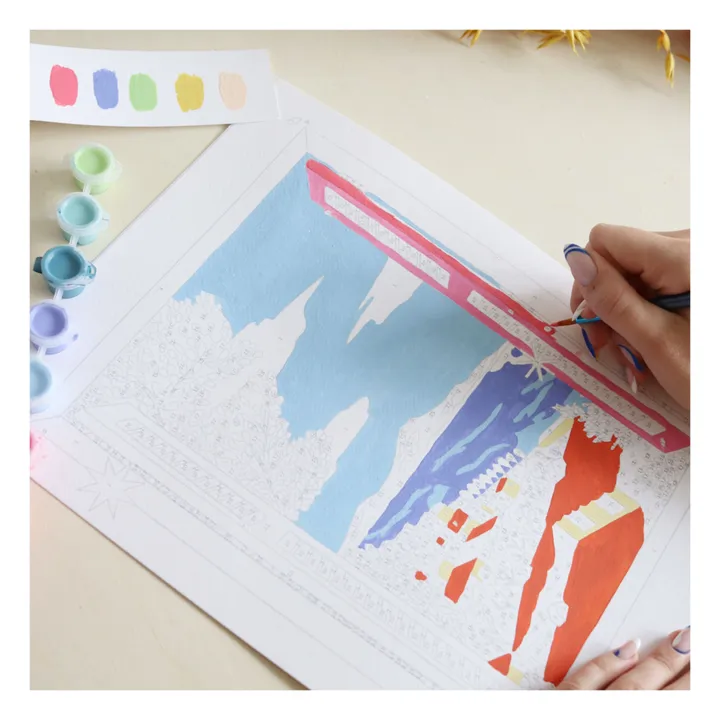 Kit de peinture au numéro - Fenêtre ouverte sur Naples- Image produit n°2