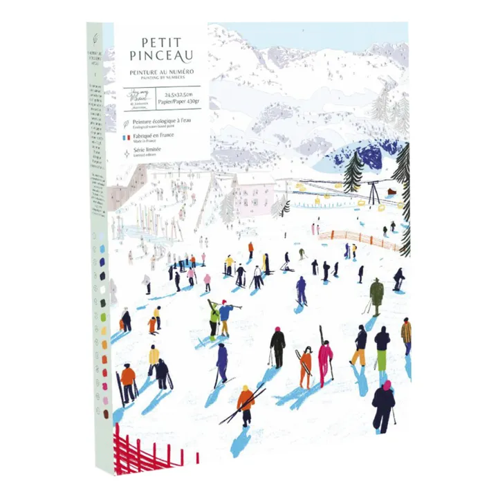 Kit für das Malen nach Zahlen - Skiing among Montains- Produktbild Nr. 0
