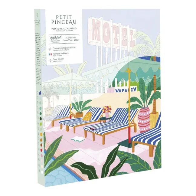 Kit de pintura numerado - La piscina del motel