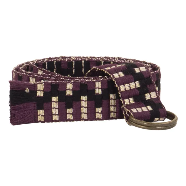 Eloa Recycled Fibre Belt | Purple